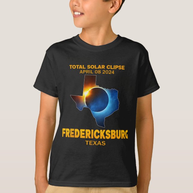 Camiseta Eclipse solar total de Texas 2024 (Anverso)