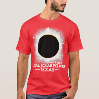 Camiseta Eclipse solar total de TEXAS 2024 Abril 8 América 