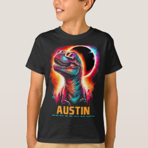 Camiseta Eclipse solar total de Texas 2024 T Rex Dinosaur