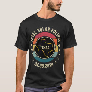 Camiseta Eclipse solar total de Texas 2024 Totalidad americ