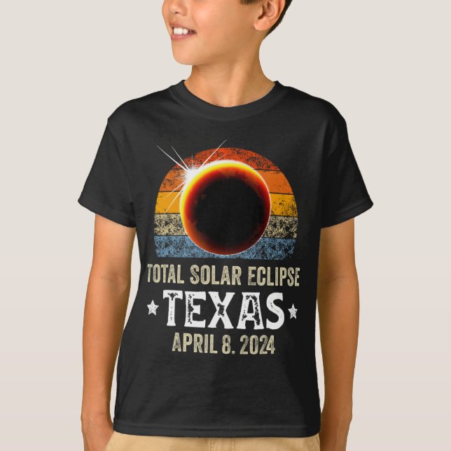 Camiseta Eclipse solar total de Texas 8 de abril de 2024 So (Anverso)