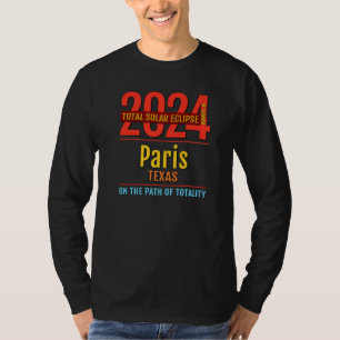 Camiseta Eclipse solar total de Texas en París 2024 4