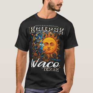 Camiseta Eclipse solar total de Waco Texas 2024 Cósmico 8 d