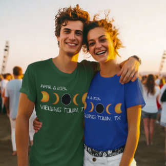 Camiseta Eclipse solar total del estado de la ciudad person