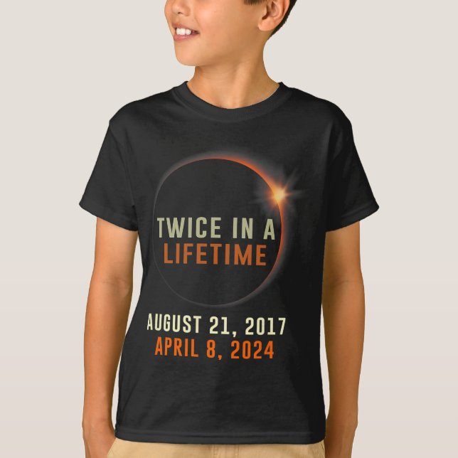 Camiseta Eclipse Solar Total Dos Veces En La Vida Solar 202 (Anverso)
