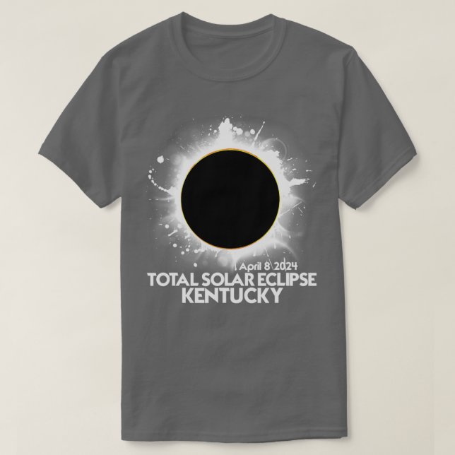 Camiseta Eclipse solar total Kentucky 2024 Totalidad (Diseño del anverso)