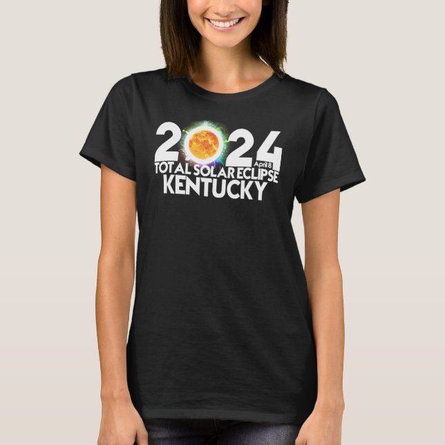 Camiseta Eclipse solar total KENTUCKY 8 de abril de 2024 (Anverso)