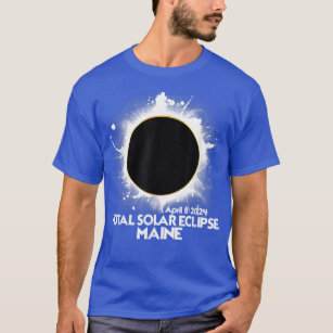 Camiseta Eclipse solar total Maine 2024 Totalidad Estadouni