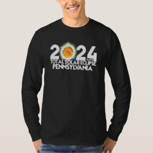 Camiseta Eclipse Solar Total Pensilvania 2024 Tot Americano