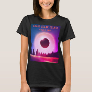 Camiseta Eclipse solar total retro 8 de abril de 2024
