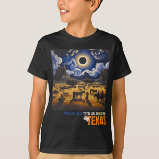 Camiseta Eclipse solar total retro abril 8 2024 Astronomía