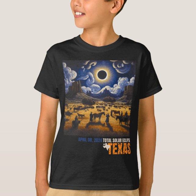 Camiseta Eclipse solar total retro abril 8 2024 Astronomía (Anverso)