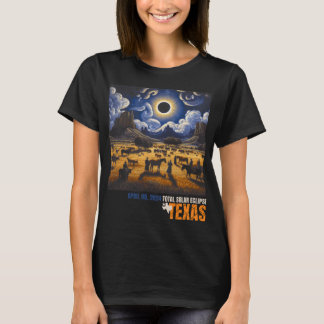 Camiseta Eclipse solar total retro abril 8 2024 Astronomía