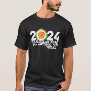 Camiseta Eclipse solar total San Antonio Texas 8 de abril d