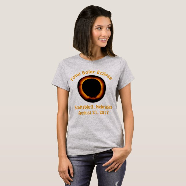 Camiseta Eclipse solar total (Scottsbluff, Nebraska) (Anverso completo)