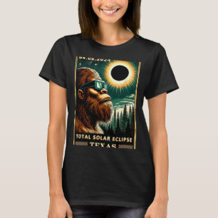 Camiseta Eclipse Solar Total Texas 2024 Eclipse Bigfoot Gle
