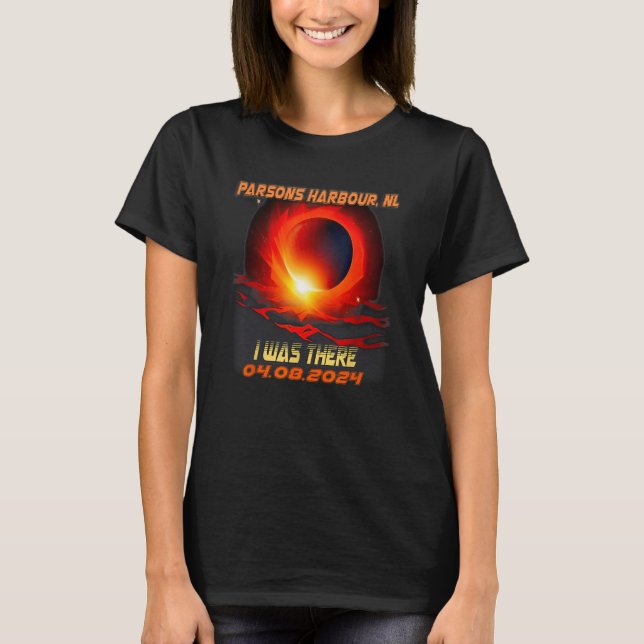 Camiseta Eclipse Solar Total Yo Estuve Allí Parsons Harbor  (Anverso)
