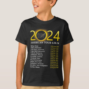 Camiseta Eclipse solar Tour 2024 Estadounidense 2024 Tot