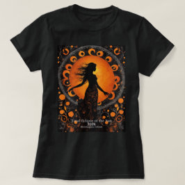 Camiseta Eclipse solar tu nombre o místico del bailarín de 