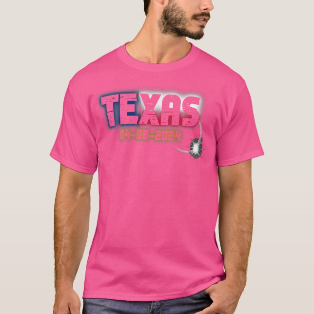 Camiseta Eclipse Texas 2024 Luna Solar Total (Anverso)