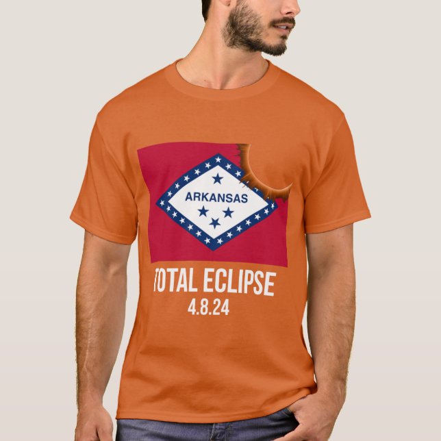 Camiseta Eclipse total de Arkansas 8 de abril de 2024 (Anverso)