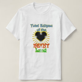 Camiseta Eclipse total de la tierra del corazón