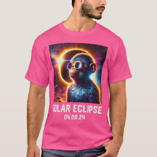 Camiseta Eclipse Total de Sol 04 08 24 Astronomía de Mono L