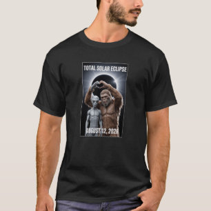 Camiseta Eclipse Total de Sol 12 de agosto de 2026 Bigfoot