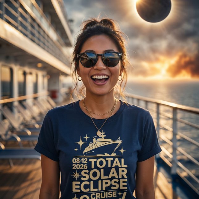 Camiseta Eclipse Total de Sol 12 de agosto de 2026 Cruise S (Subido por el creador)