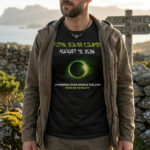 Camiseta Eclipse Total de Sol 12 de agosto de 2026 España I