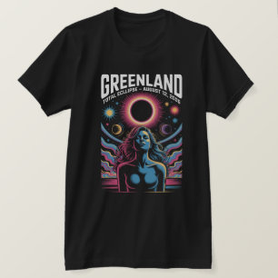 Camiseta Eclipse Total de Sol 12 de agosto de 2026 Groenlan