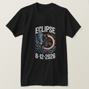 Camiseta Eclipse Total de Sol 12 de agosto de 2026 Históric