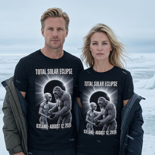 Camiseta Eclipse Total de Sol 12 de agosto de 2026 Islandia