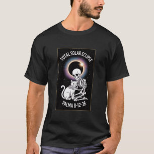 Camiseta Eclipse Total de Sol 12 de agosto de 2026 Palma Te