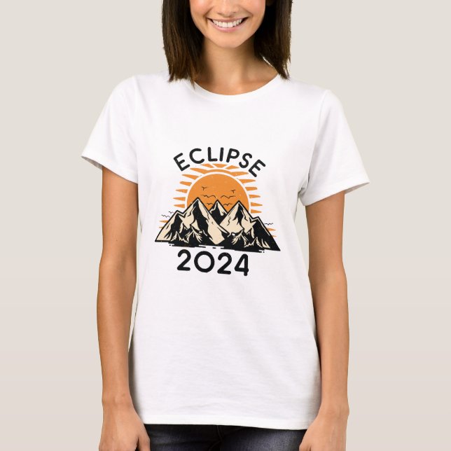 Camiseta Eclipse Total de Sol 2024 (Anverso)