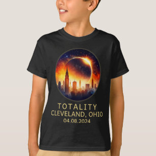 Camiseta Eclipse Total de Sol 2024 Totalidad Cleveland Ohio