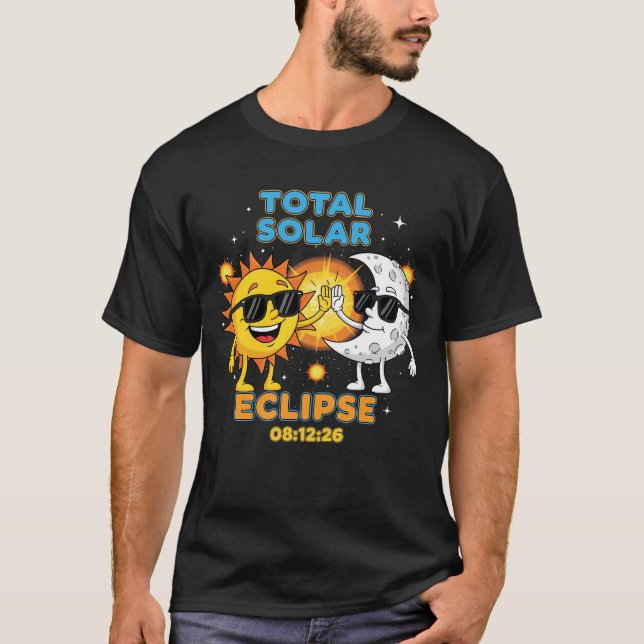 Camiseta Eclipse total de sol 2026 (Anverso)