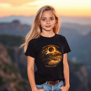 Camiseta Eclipse Total de Sol 2026 - Camino de Totalidad