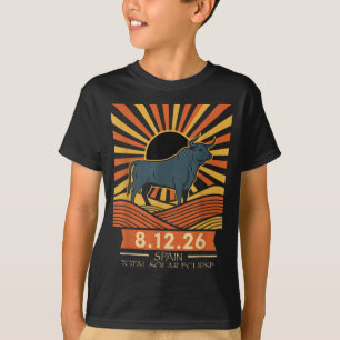 Camiseta Eclipse Total de Sol 2026 España Eclipse Solar Tor
