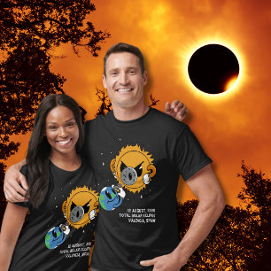 Camiseta Eclipse Total de Sol 2026 España Fotobomba