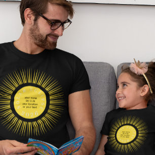 Camiseta Eclipse total de sol 2026 su nombre personalizado