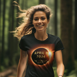 Camiseta Eclipse Total de Sol 8 de Abril de 2024 Personaliz