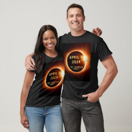 Camiseta Eclipse Total de Sol 8 de Abril de 2024 Personaliz