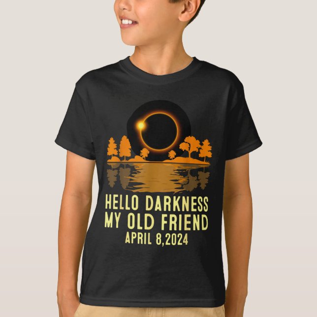 Camiseta Eclipse Total de Sol 8 de Abril de 2024 Regalo de  (Anverso)