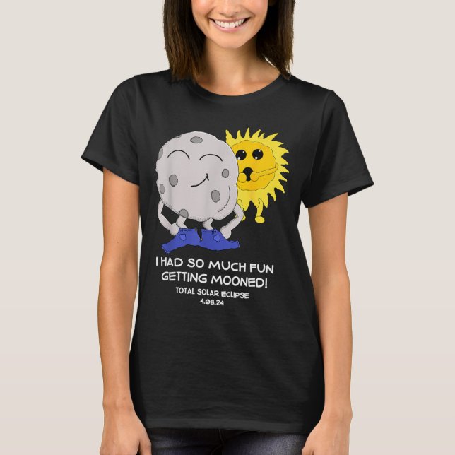 Camiseta Eclipse Total de Sol Atrapado por la Luna (Anverso)