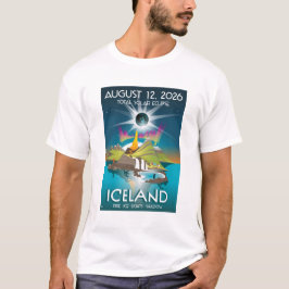Camiseta eclipse total de sol de 2026 en Islandia - Camiset