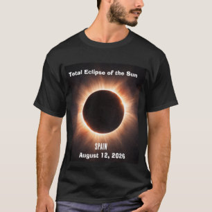 Camiseta Eclipse Total de Sol España 12 de agosto de 2026