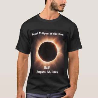Camiseta Eclipse Total de Sol España 12 de agosto de 2026