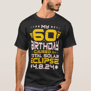 Camiseta Eclipse total del 60 cumpleaños - 8 de abril de 20