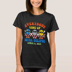 Camiseta Eclipse Total Solar Tierra Luna Sol